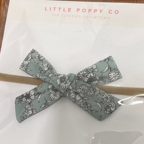 Little Poppy Co. Original Nylon Hair Bow Headbands, Baby Hair Bows, 5 Bows - Picture 7 of 7